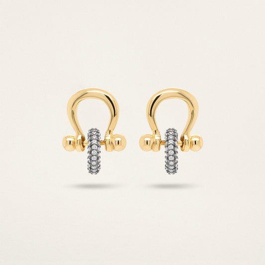 Small Story Bead - Black Rhodium & Pavé Diamond