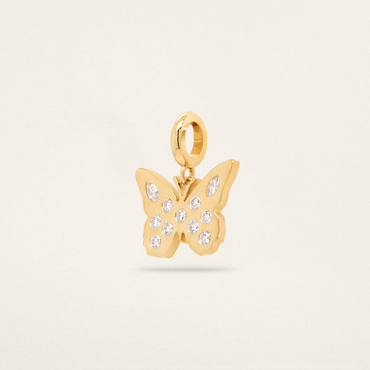 Lindy Small Butterfly Charm - Diamond