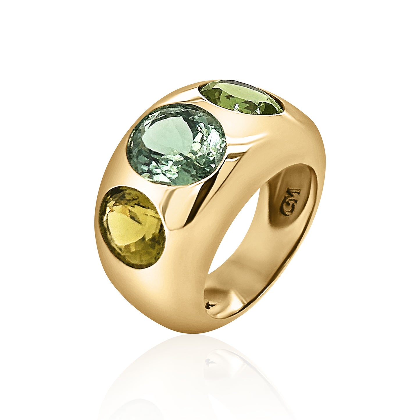 3 Oval Chunky Nomad Ring