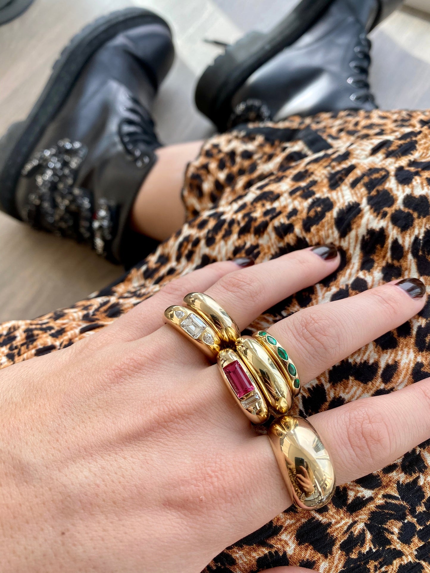 5 Marquise Skinny Nomad Ring