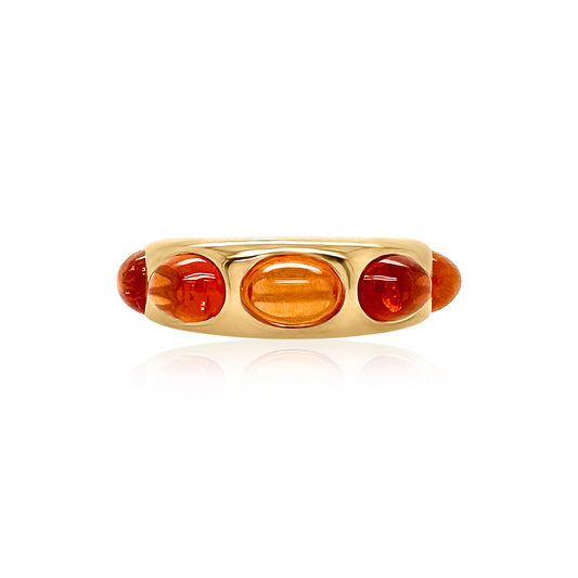 5 Oval Classic Nomad Ring - Spessartite Garnet