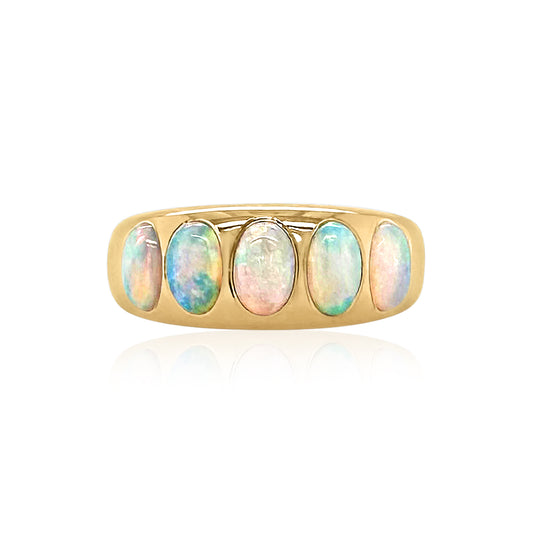 5 Oval Classic Nomad Ring - Opal