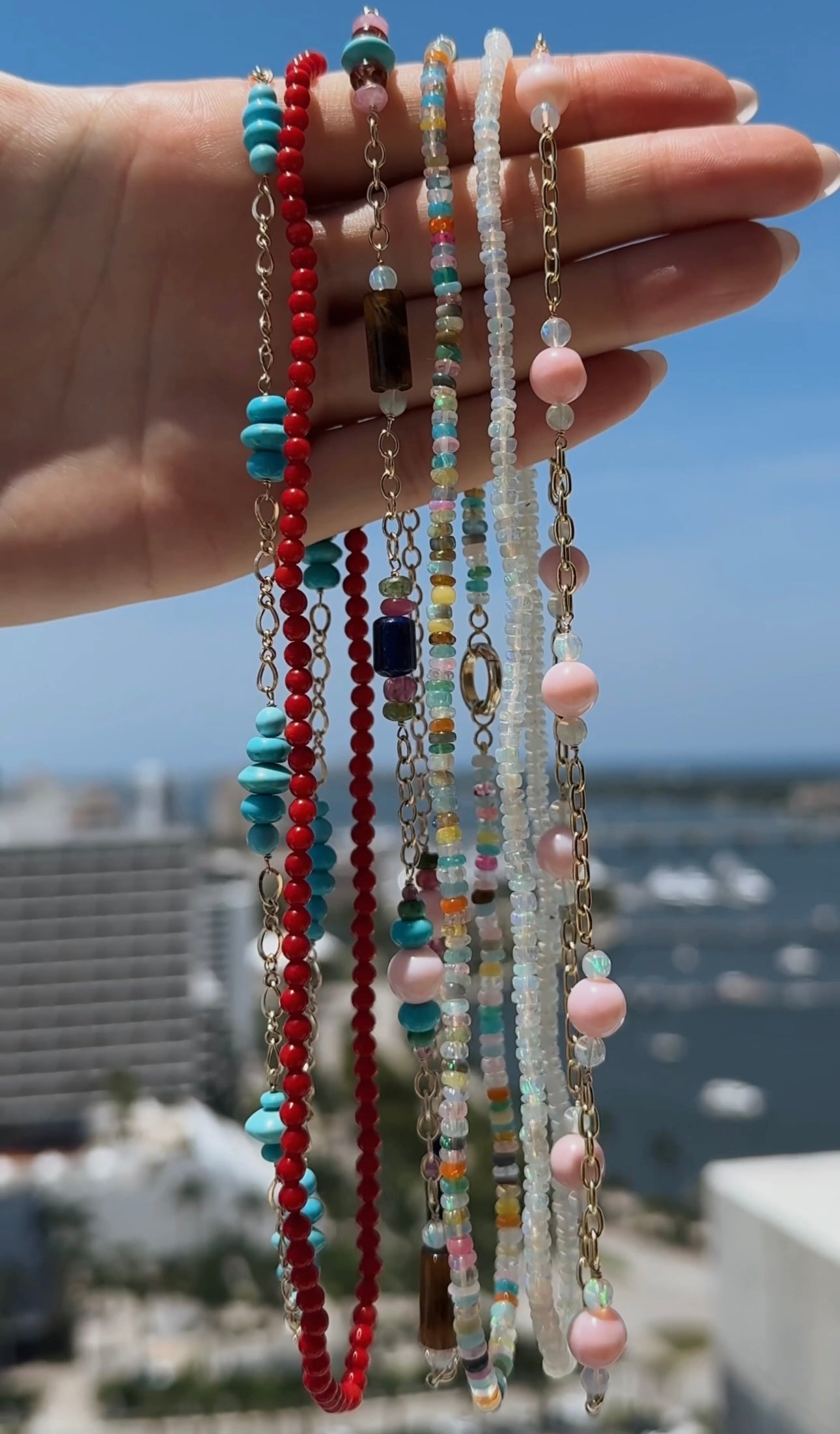 Turquoise Beaded Chain
