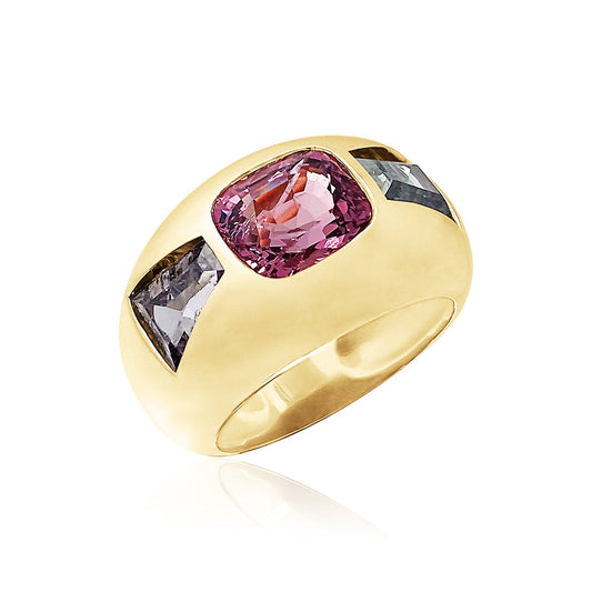 Cushion & Baguette Chunky Nomad Ring