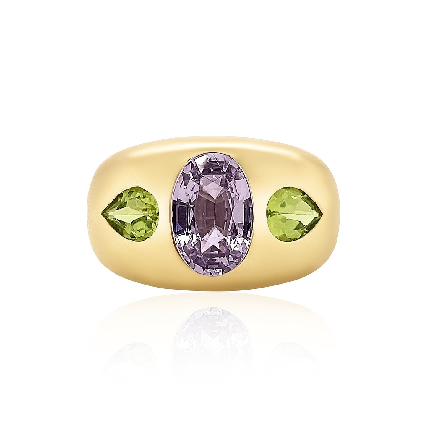 Oval & Pear Chunky Nomad Ring