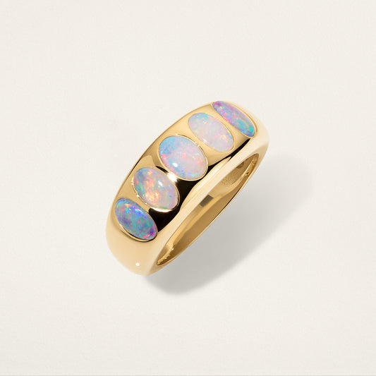 5 Oval Classic Nomad Ring - Opal