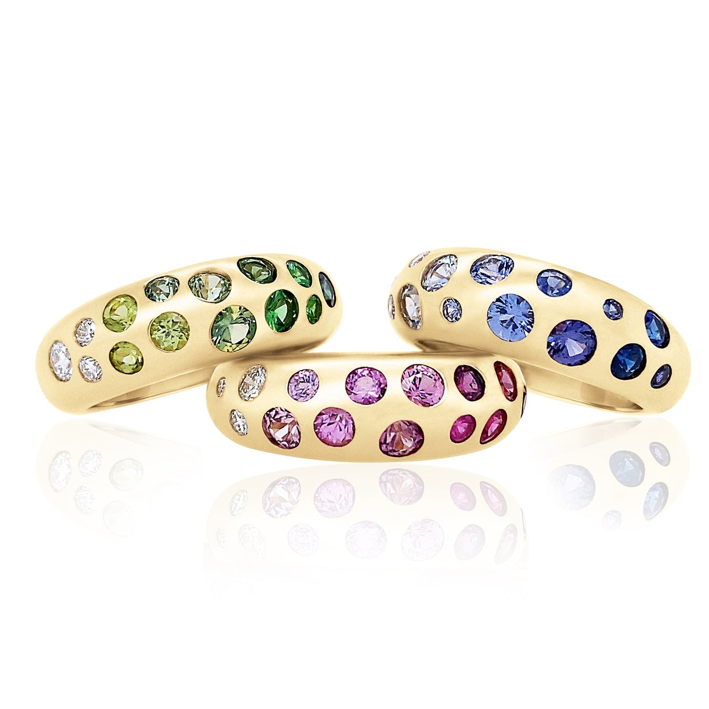 Blue Ombré Classic Nomad Ring