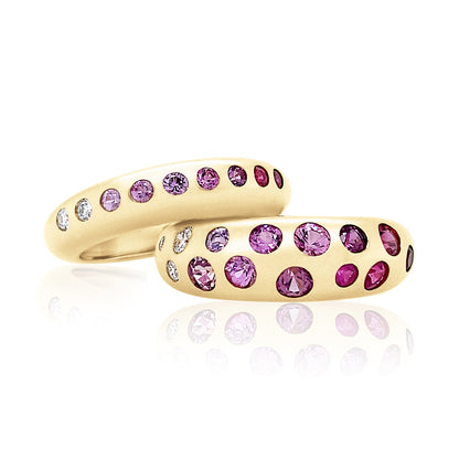Pink Ombré Skinny Nomad Ring