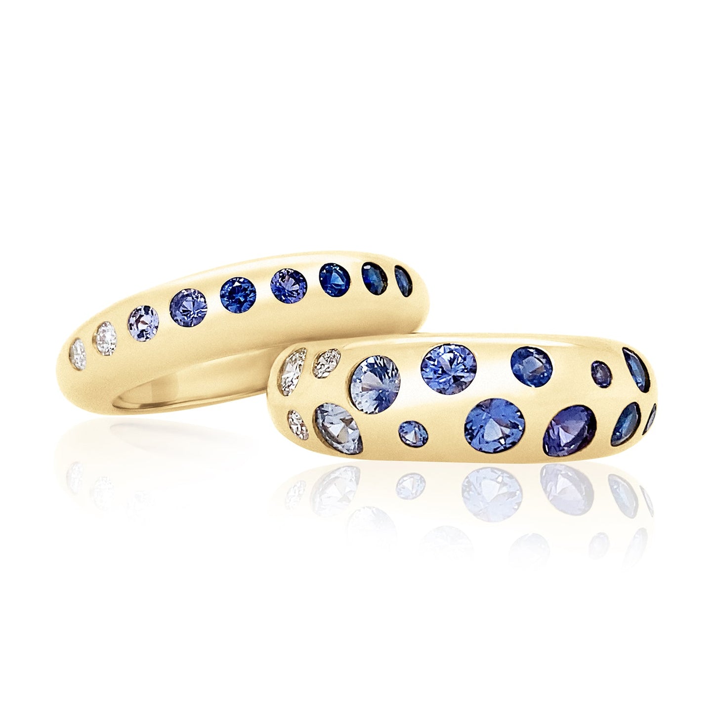 Blue Ombré Classic Nomad Ring