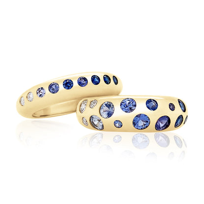 Blue Ombré Classic Nomad Ring
