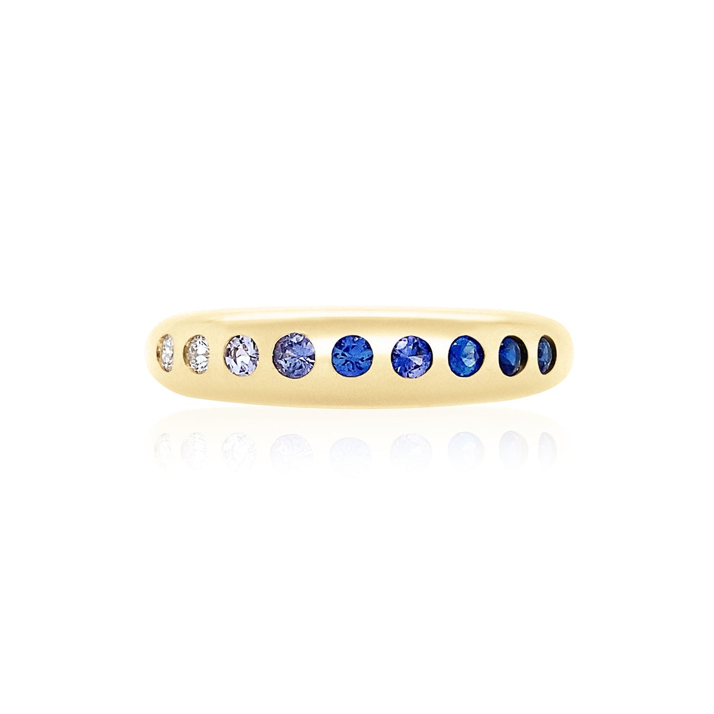 Blue Ombré Skinny Nomad Ring