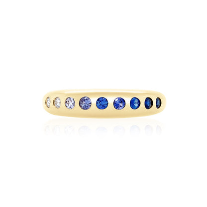 Blue Ombré Skinny Nomad Ring