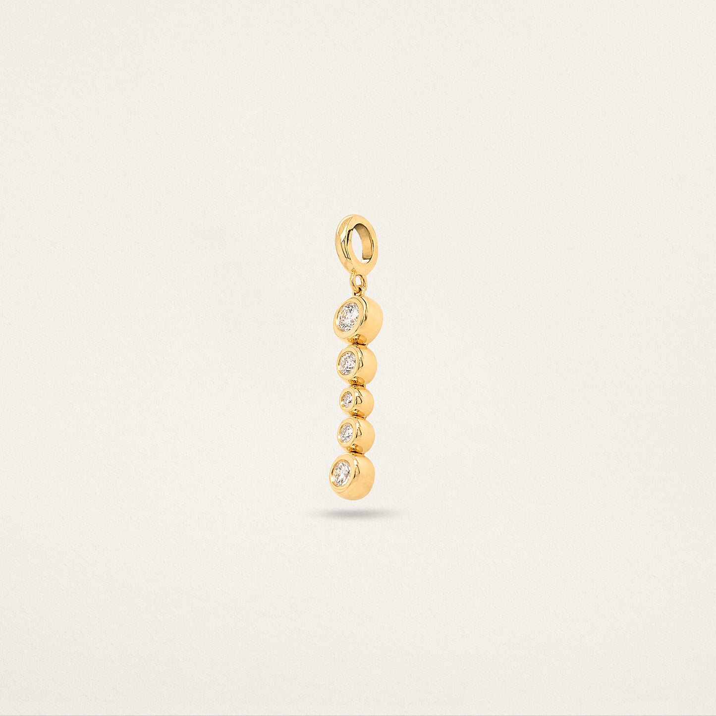 5 Stone Diamond Droplet -