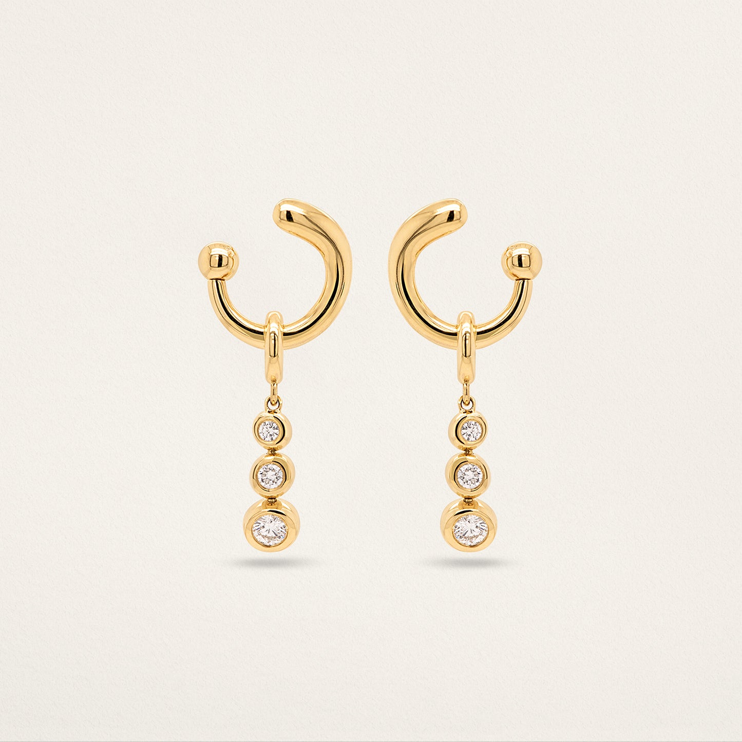 3 Stone Diamond Droplet