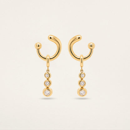 3 Stone Diamond Droplet
