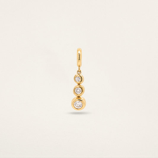 3 Stone Diamond Droplet