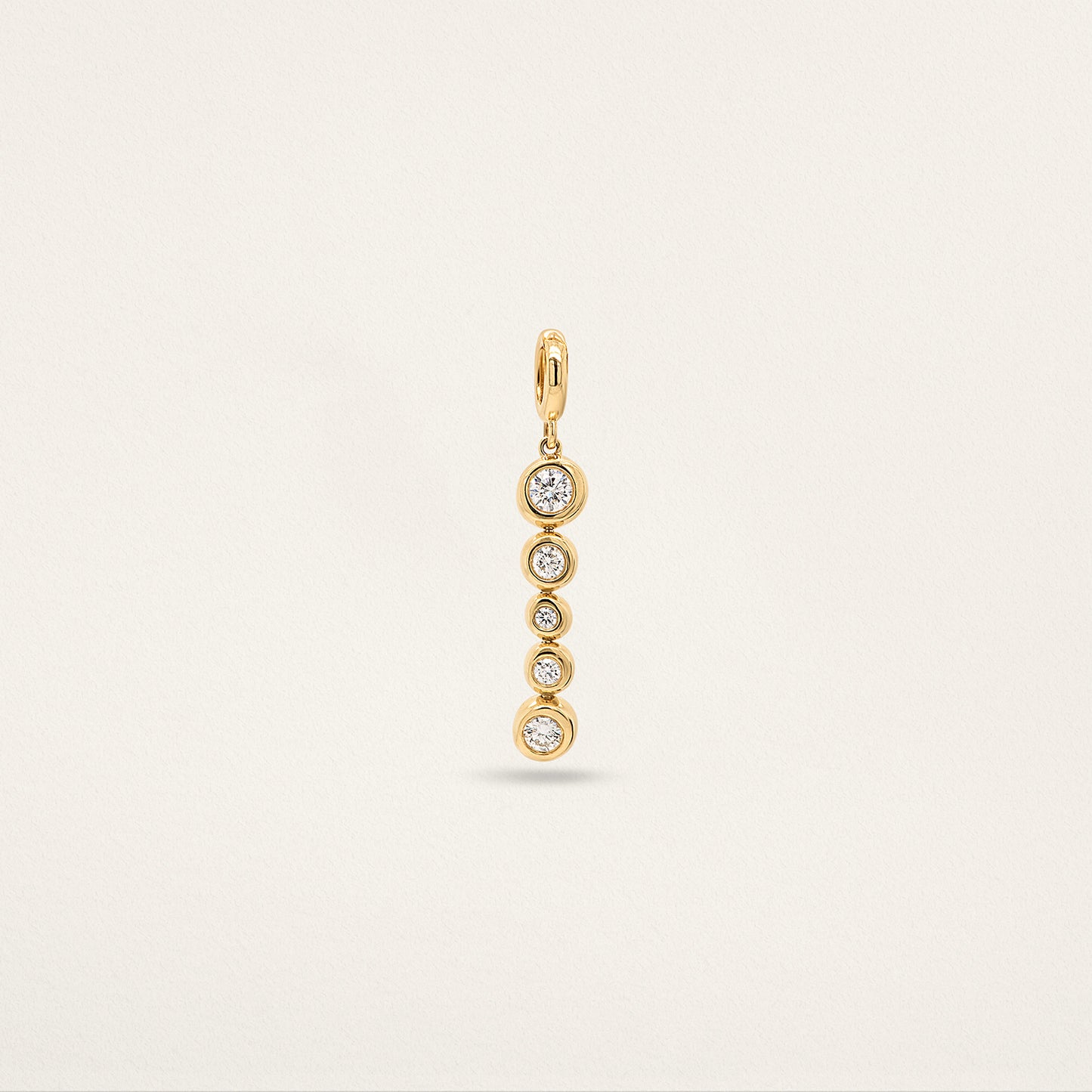 5 Stone Diamond Droplet -