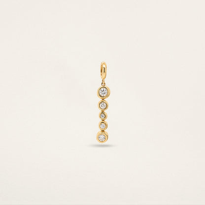 5 Stone Diamond Droplet -