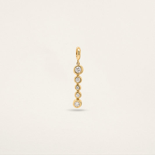 5 Stone Diamond Droplet -