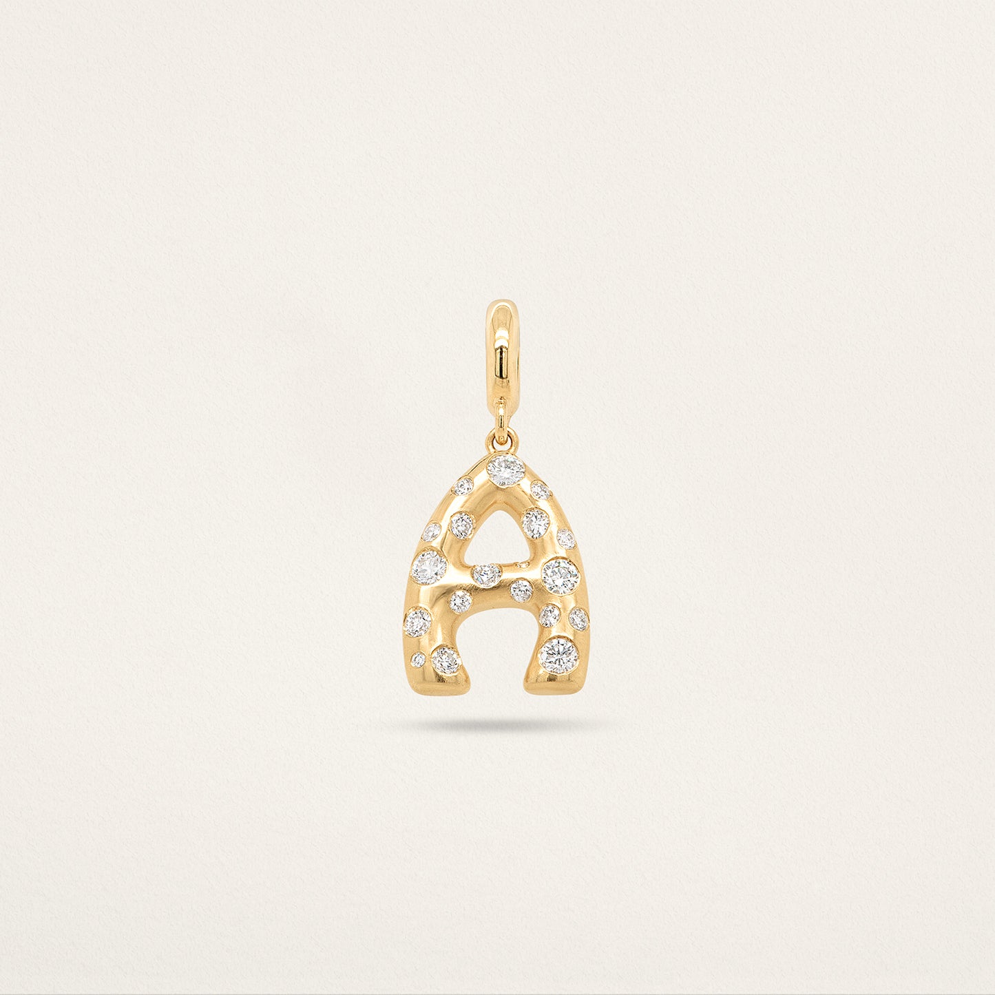 Letter Charm - Diamond w/ Matte Finish