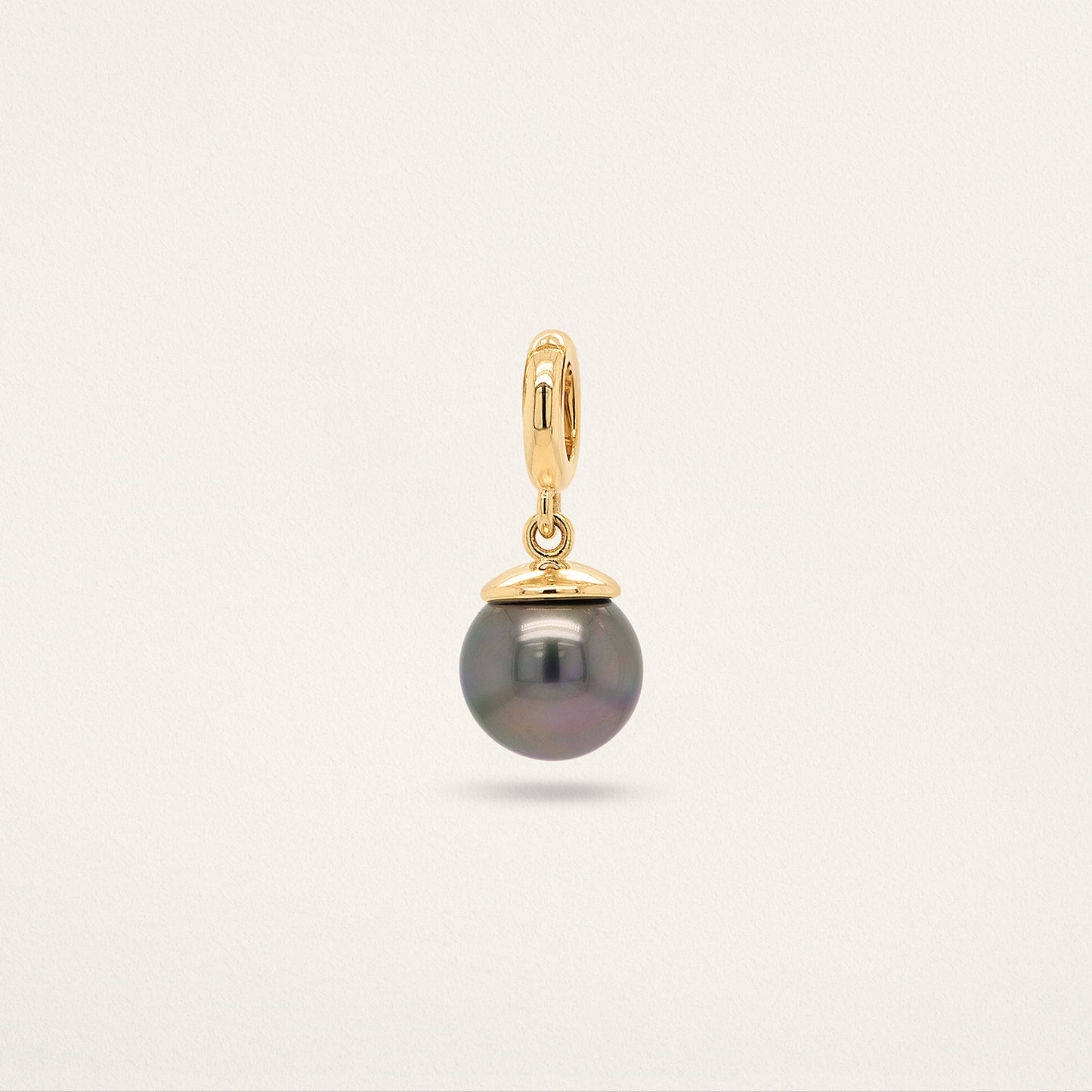Orb Charm - Grey Pearl