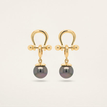 Orb Charm - Grey Pearl