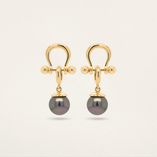 Orb Charm - Grey Pearl