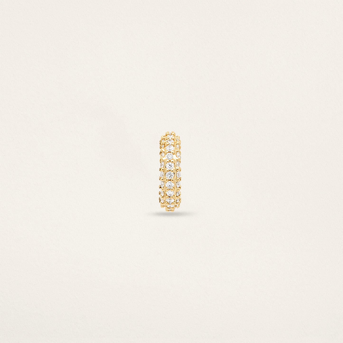 Small Story Bead - Yellow Gold & Pavé Diamond