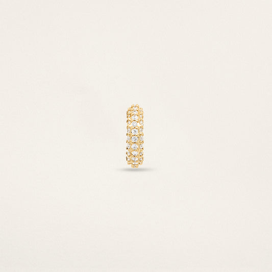 Small Story Bead - Yellow Gold & Pavé Diamond