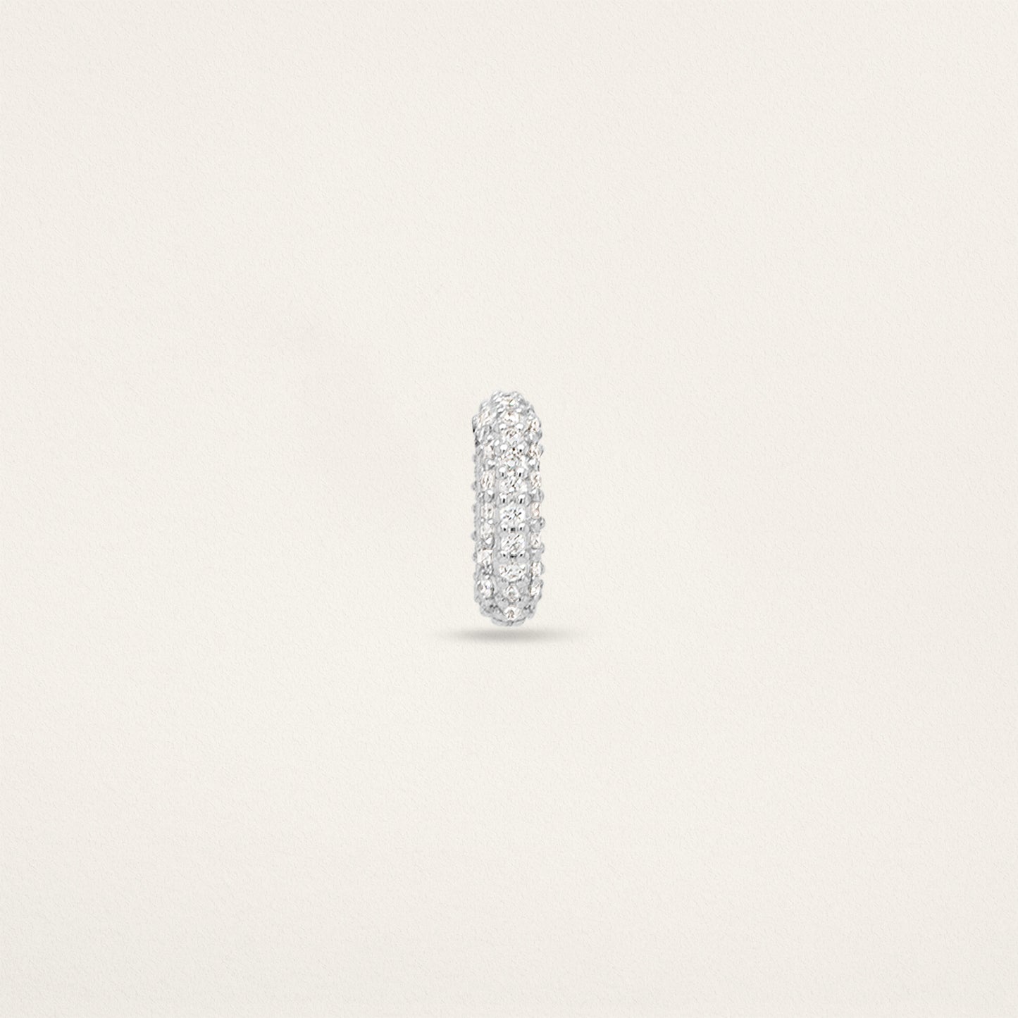 Small Story Bead - White Gold & Pavé Diamond