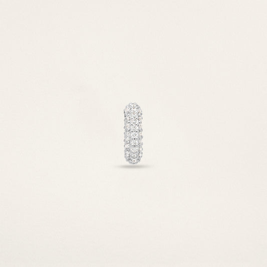 Small Story Bead - White Gold & Pavé Diamond