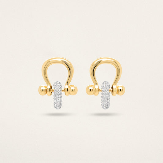 Small Story Bead - White Gold & Pavé Diamond