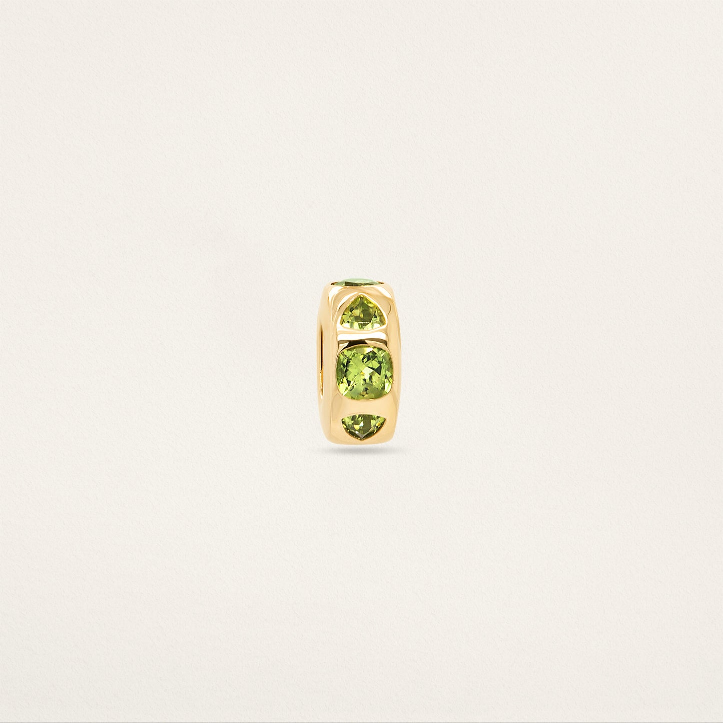Mixed Cut Medium Story Bead - Peridot