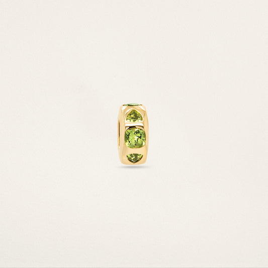 Mixed Cut Medium Story Bead - Peridot