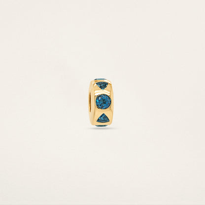 Mixed Cut Medium Story Bead - London Blue Topaz