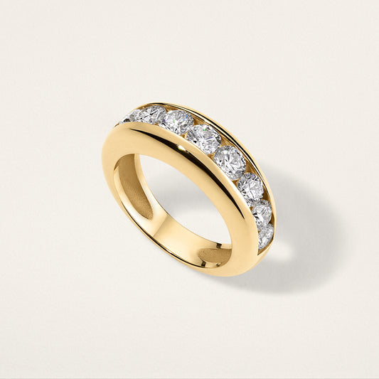 Classic Round Channel Set Nomad Ring