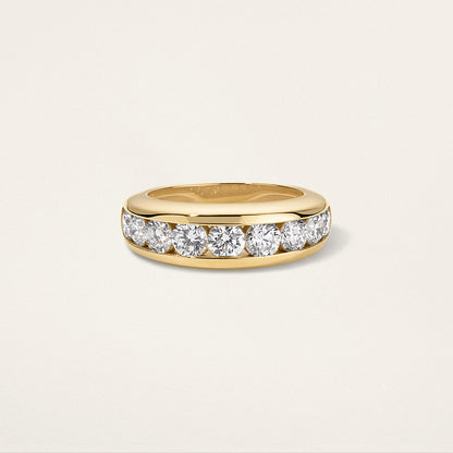 Classic Round Channel Set Nomad Ring