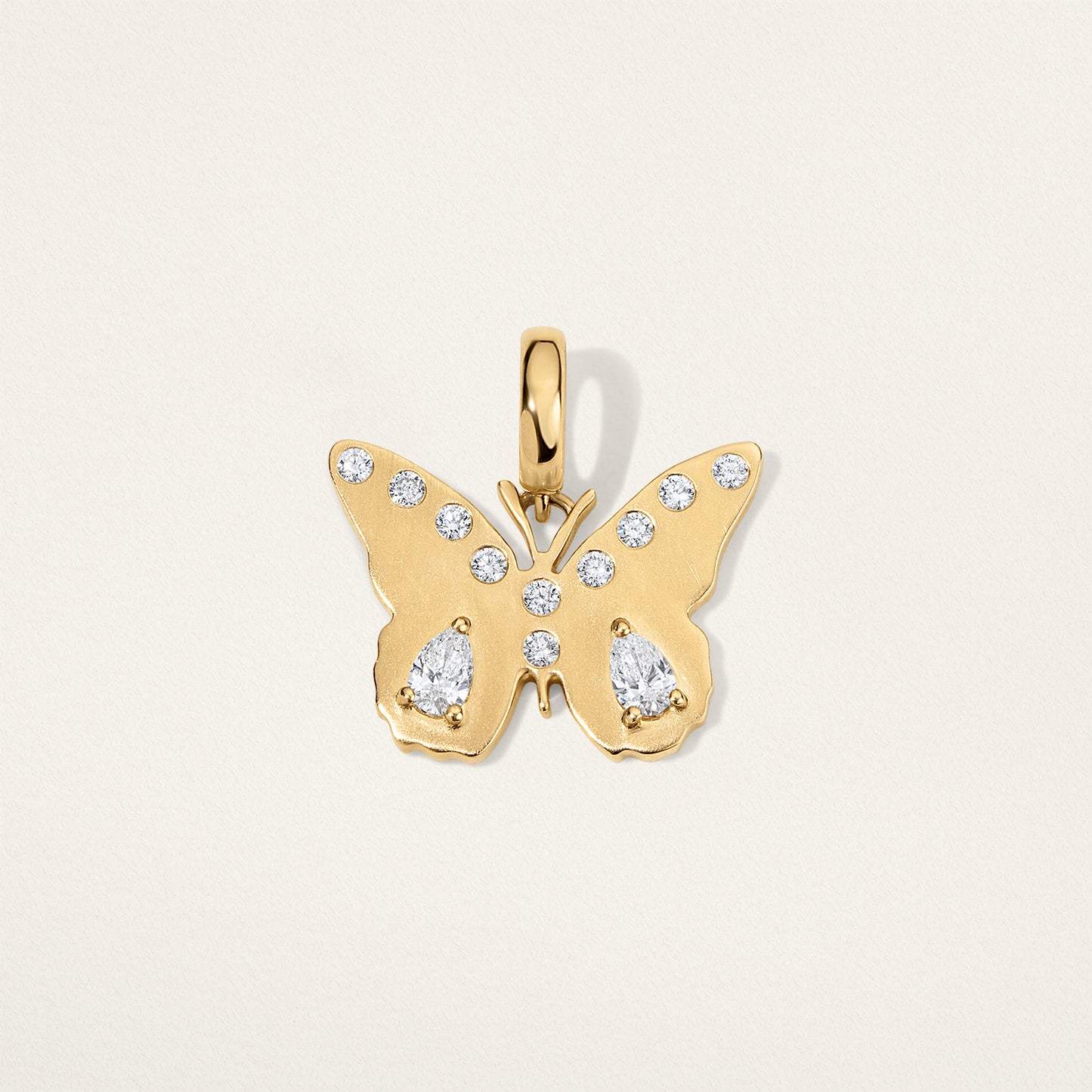 Stacey Small Butterfly Charm - Diamond