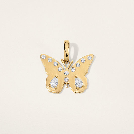 Stacey Small Butterfly Charm - Diamond