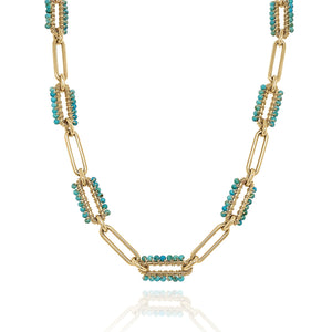Turquoise Beaded Chain
