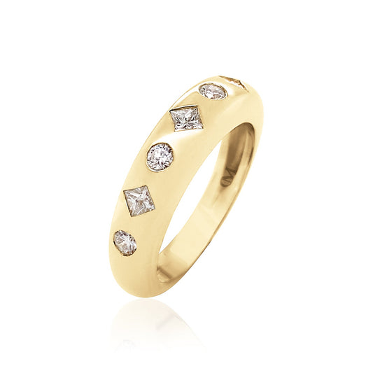 Round & Princess Skinny Nomad Ring