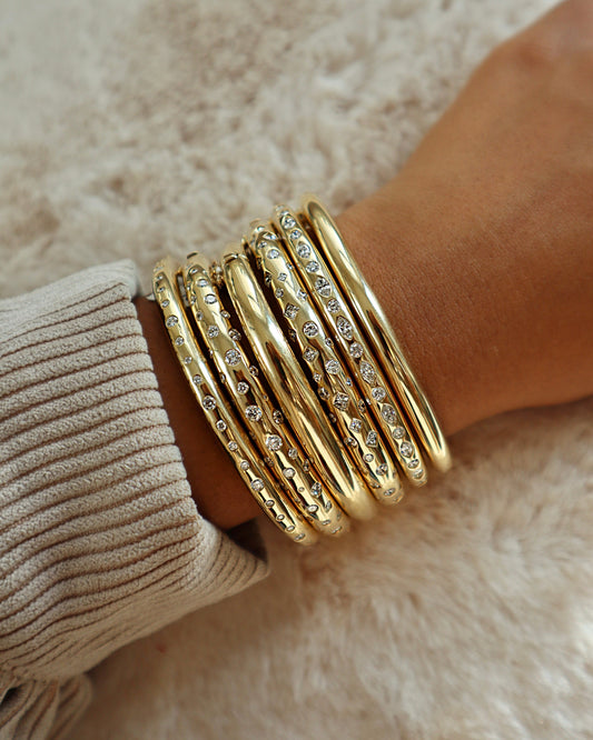 Wavy Round Nomad Bangle