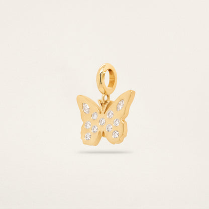 Lindy Small Butterfly Charm - Diamond