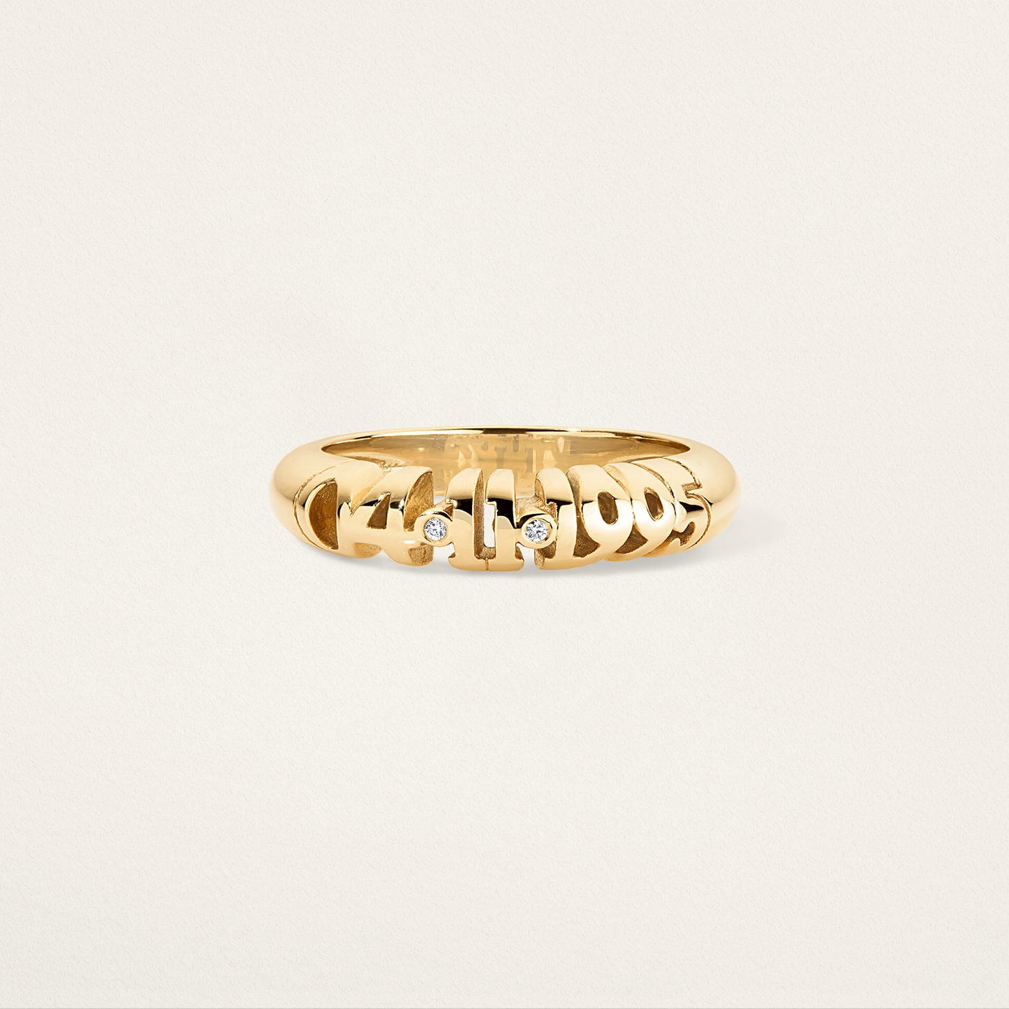 Skinny Inscribed Nomad Ring