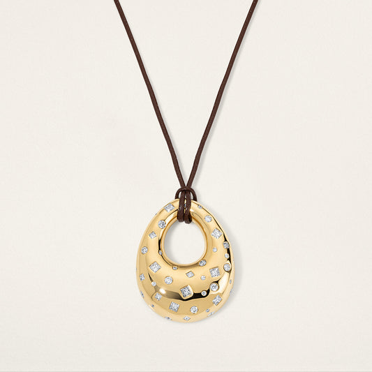 Large Teardrop Disc - Diamond