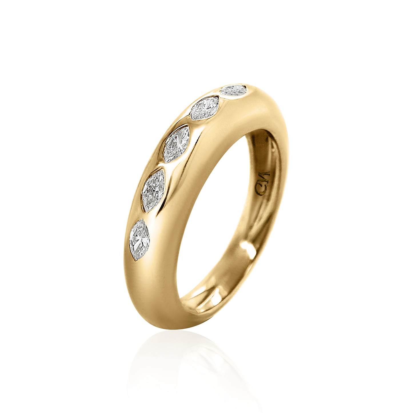 5 Marquise Skinny Ring