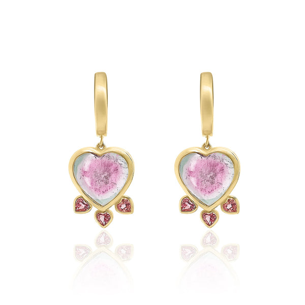 ANDMARY Heart point tops pink アンドマリー ANDMARY】Heart point tops