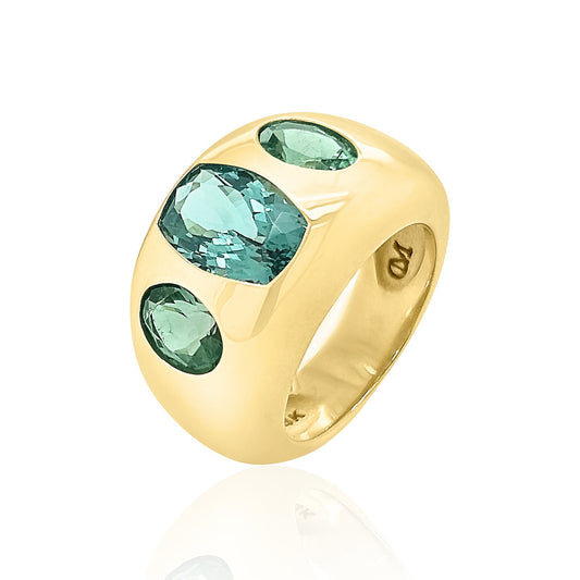 Elongated Cushion Cut Chunky Nomad Ring