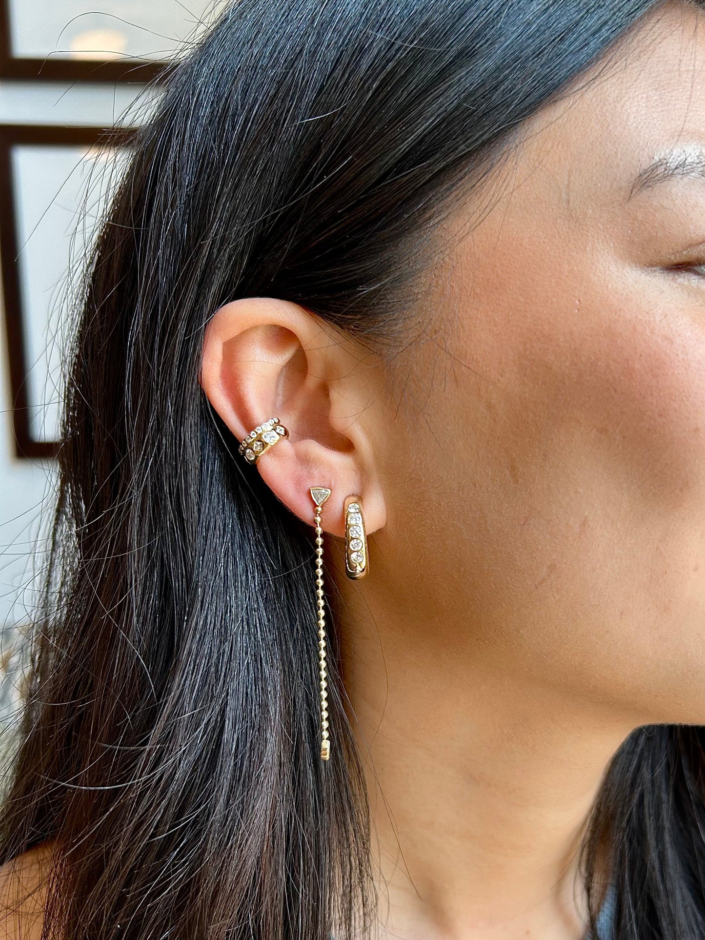 Princess & Round Double Ear Cuff