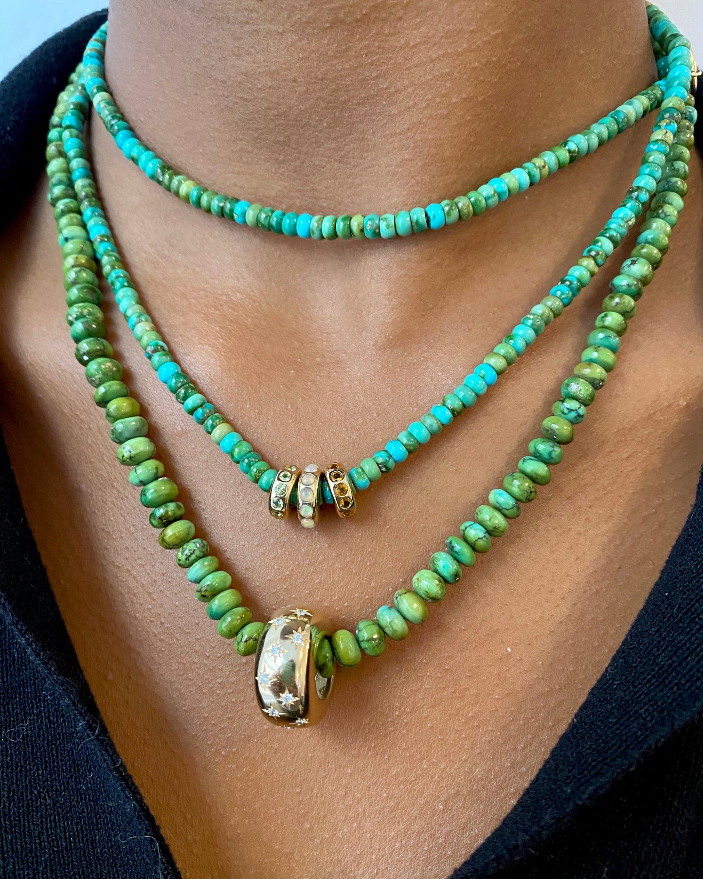 Beaded Strand - Sonoran Gold Turquoise